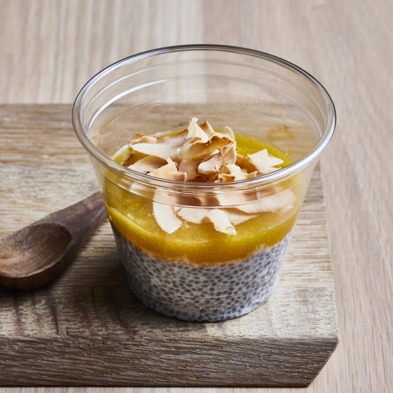 Chiapudding med dagens topping