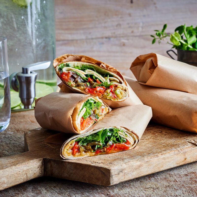 Grove wraps med chili sin carne