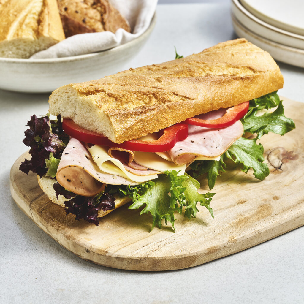 kreativcatering pasmurt baguette ostogskinke 0238
